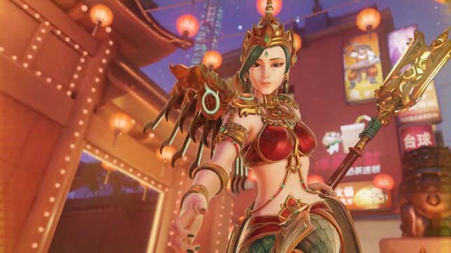 Mercy lässt einen Verbündeten in ihrem Lunar New Year-Skin wieder auferstehen.