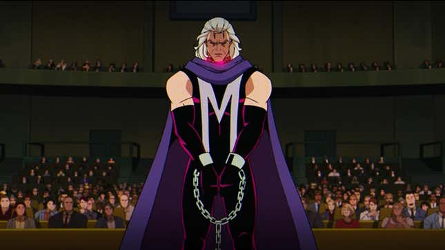Magneto stands on trial