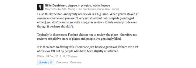 Image for article titled You should never trust an Airbnb review