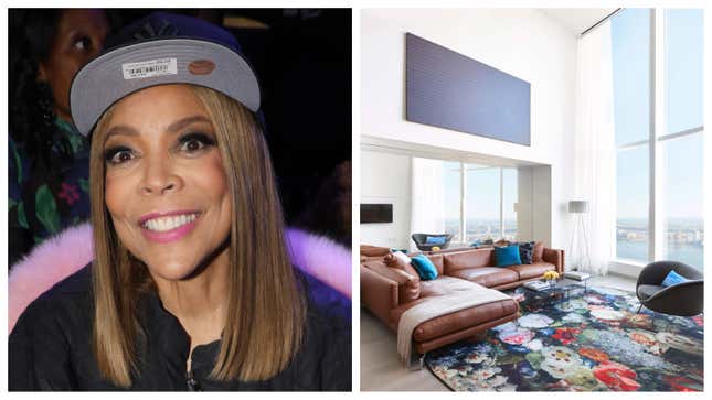 Wendy Williams, left; A view inside her recently sold NYC condo.