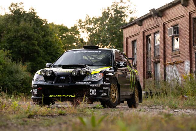 2004 Subaru Impreza WRX STI rally car raced and driven by Ken Block and Travis Pastrana