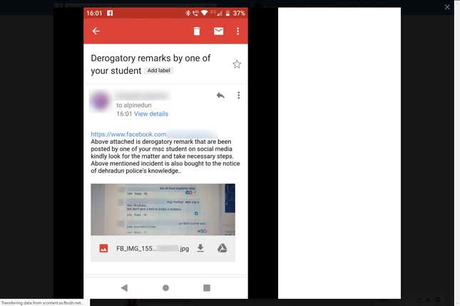 Image for article titled How a vigilante Facebook group tried to get “anti-national” Indians fired and arrested