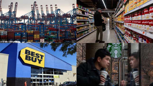 Image for article titled Walmart and Warren Buffett on tariffs, a Target boycott, Starbucks layoffs: Business news roundup