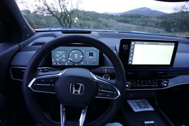 A bue 2024 Honda Prologue Elite electric crossover.