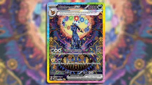 Image for article titled Pokémon&#39;s New Prismatic Evolutions Cards Are Selling For Crazy Money