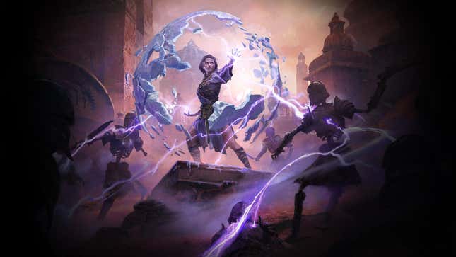 Official Path of Exile 2 artwork for the Sorceress class.