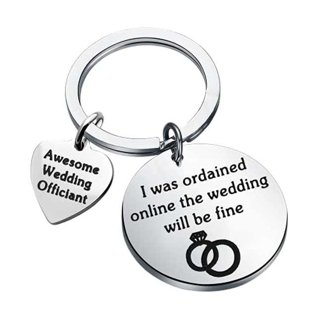 FAADBUK Funny Wedding Officiant Gift Marriage Officiant Gift Ordained Minister Gift (Wedding Will Be Fine), Now 50% Off