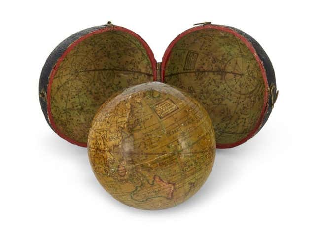 A Correct Globe with the New Discoveries.