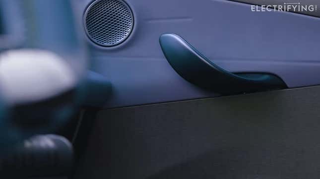 A photo of the Dolphin's interior door handle