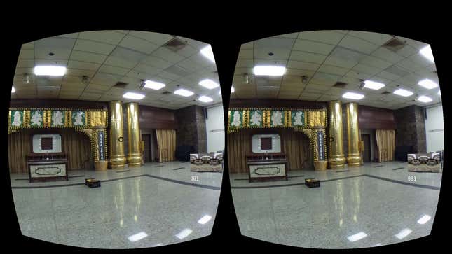 The Chinese funeral house through VR technology developed by a Hong Kong startup Sunshine Interactive.