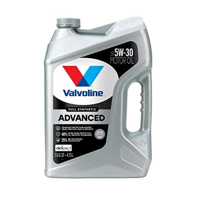 Image for article titled Valvoline Advanced Full Synthetic SAE 5W-30 Motor Oil 5 QT, Now 25% Off