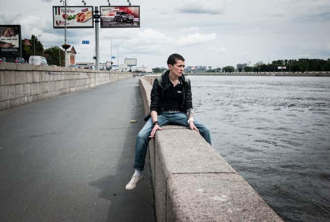 Natasha after a fight with Lyudmila (Saint Petersburg, June 2102)