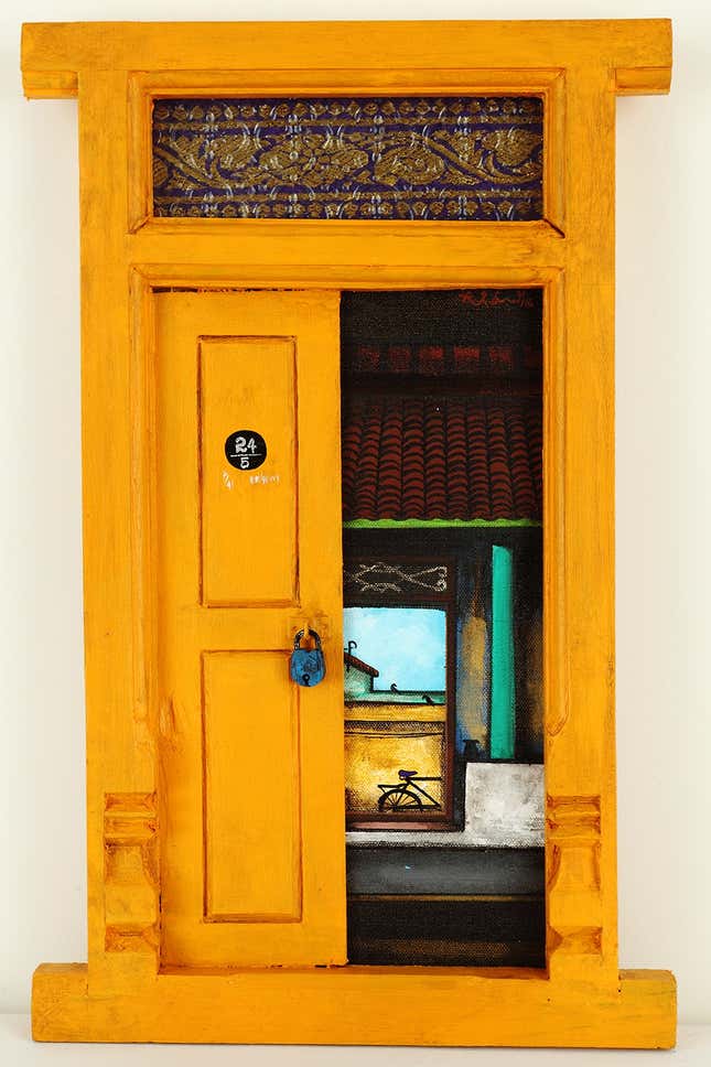 Santhanakrishnan-Indian-door-paintings