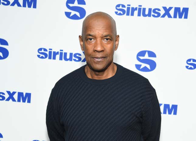 Denzel Washington attends a SiriusXM Town Hall with the cast of “Gladiator II” with host Mike Muse at SiriusXM Studios on November 21, 2024 in New York City.