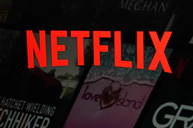 File - The Netflix logo is shown in this photo from the company&#39;s website, in New York, Feb. 2, 2023. Netflix reports earnings on Tuesday, January 23, 2024. (AP Photo/Richard Drew, File)