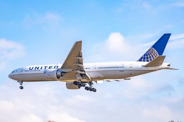 A United Airlines plane