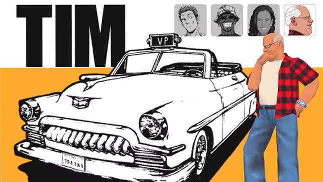 Image for article titled Someone Added VP Nom And Dreamcast Fan Tim Walz To Crazy Taxi