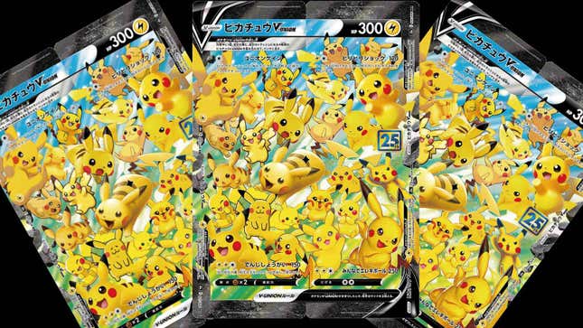 Pokémon Pikachu Trading Cards 25th Anniversary