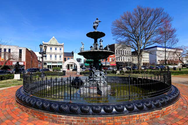 Fountain Square in downtown Bowling Green, Kentucky.