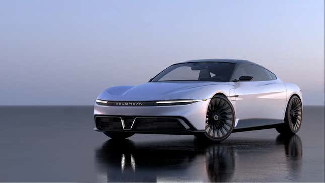 Image for article titled DeLorean Revealed Its Alpha5 Concept With Gullwing Doors
