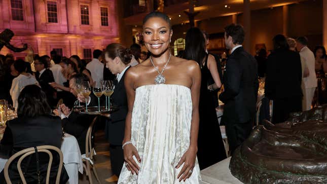 NEW YORK, NEW YORK - APRIL 25: Gabrielle Union attends as Tiffany & Co. celebrates the launch of Blue Book 2025: Sea of Wonder at The Metropolitan Museum of Art on April 25, 2025 in New York City.