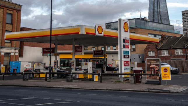 A Shell gas station