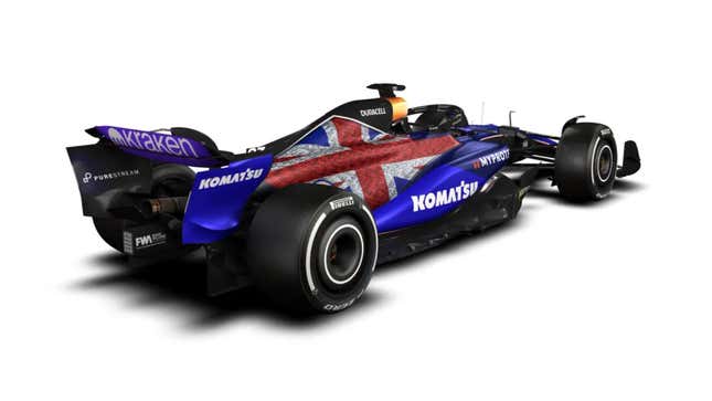 Image for article titled Only American In Formula 1 Forced To Run Union Jack Livery Right After The 4th Of July