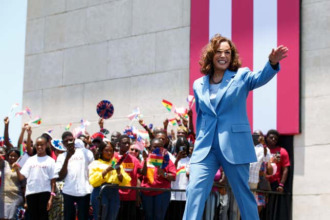 Image for article titled Here Are More Best Moments From VP Kamala Harris&#39; Africa Tour