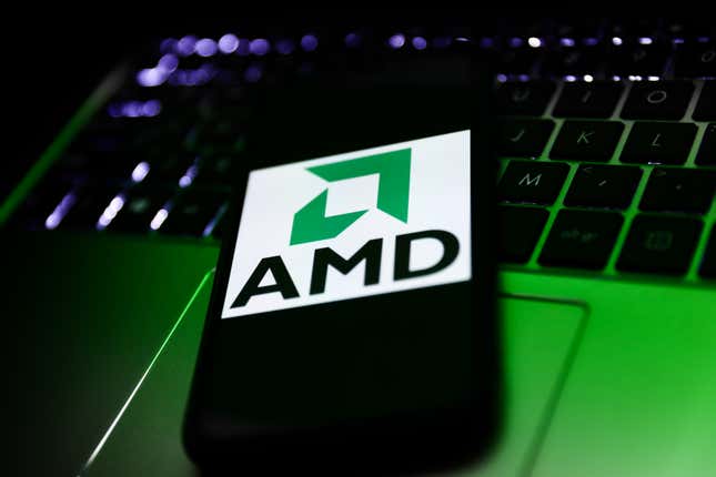 Image for article titled AMD stock plunges 10% despite beating sales expectations