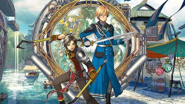 Key art shows two of the protagonists for Eiyuden Chronicles.