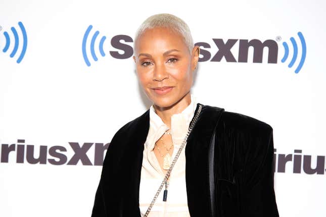 Jada Pinkett Smith visits SiriusXM Studios on October 17, 2023 in New York City.