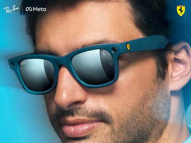 Are these glasses the only way on earth to make Carlos Sainz not look hot?