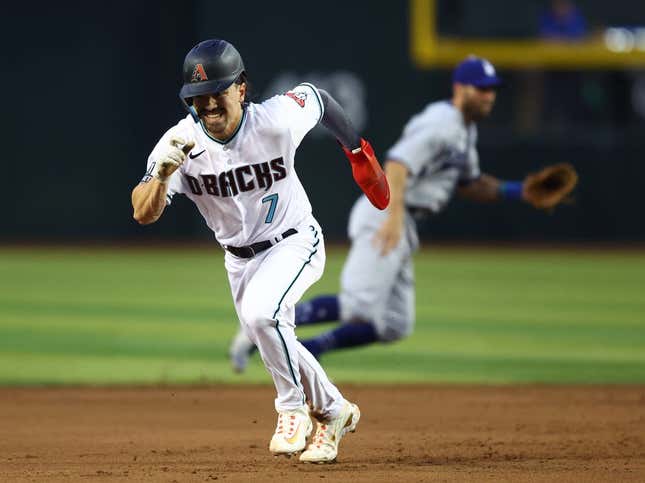 D-backs CF Alek Thomas says today's win was a team effort.