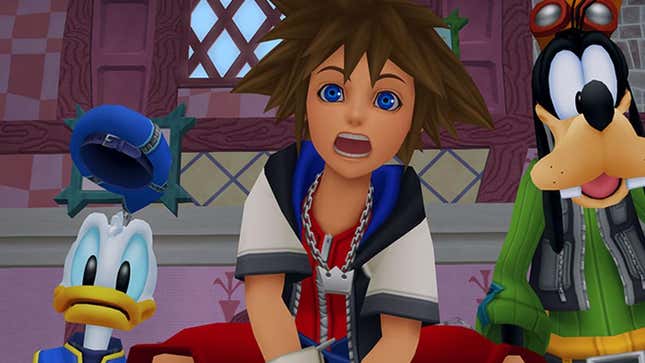 Sora and his friends are shocked 