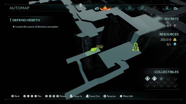 A screenshot of a map shows the location of a collectible.
