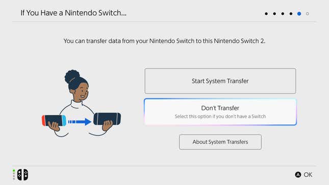 A screenshot shows the System Transfer function.