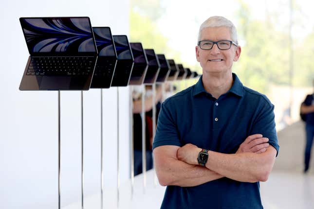 El director ejecutivo de Apple, Tim Cook, en 2022