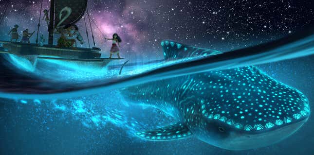 This image released by Walt Disney Animation Studios shows a scene from &quot;Moana 2,&quot; expected in theaters November 2024. (Walt Disney Animation Studios via AP)