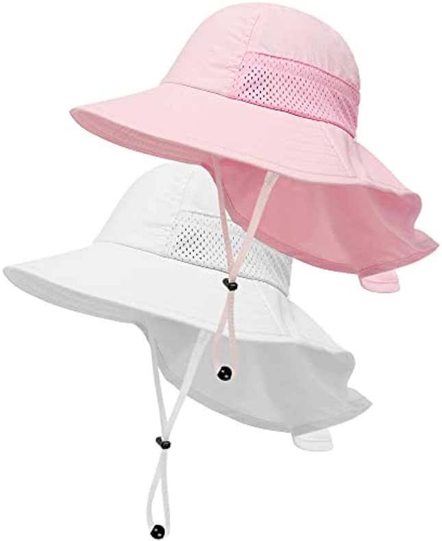 Image for article titled 2-Pack Toddler Baby Sun Hat Summer UPF 50+ Protection for Boys Girls Kids Adjustable Beach Hats with Bucket Wide Brim Age 1-7 Years Outdoor(Medium, Now 16% Off