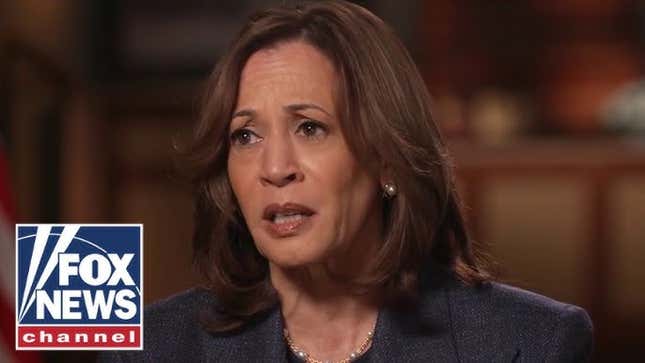 Image de l'article intitulé Les 5 moments les plus épicés de l’interview de la vice-présidente Kamala Harris sur Fox News