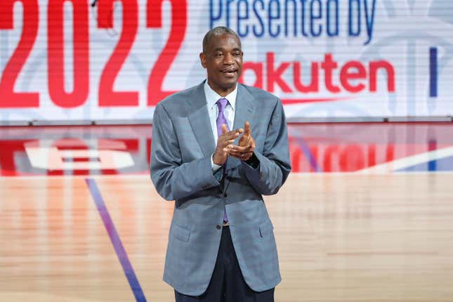 Former NBA Player, Dikembe Mutombo attends the Washington Wizards v Golden State Warriors - NBA Japan Games at Saitama Super Arena on October 02, 2022 in Saitama, Japan.