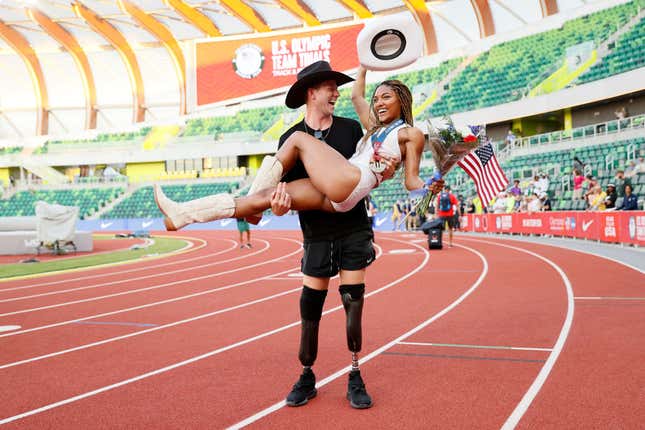 5 Facts About Olympians Tara Davis-Woodhall and Hunter Woodhall