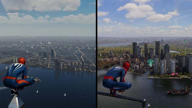 SPIDER-MAN 2 vs MILES MORALES VS SPIDER-MAN 1 - Physics and Details  Comparison (PS5) 