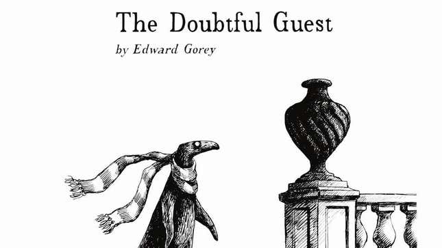 Art of Edward Gorey for The Doubtful Guest