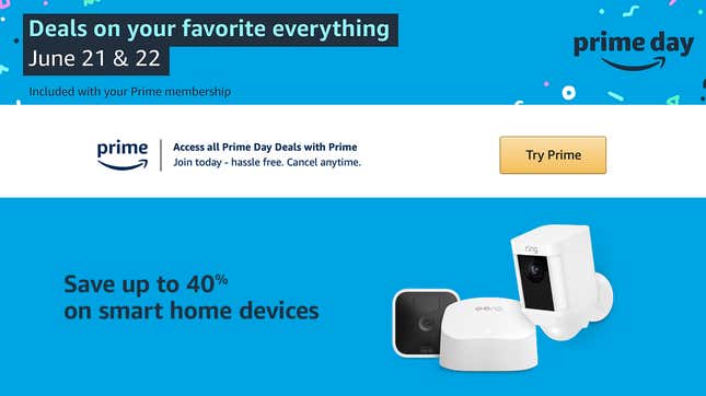 Image for article titled Amazon Prime Day Is a Bad Garage Sale You Should Skip