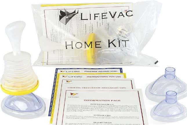 Image for article titled The LifeVac is the New, Non-Invasive Way to Stop Kids and Adults From Choking