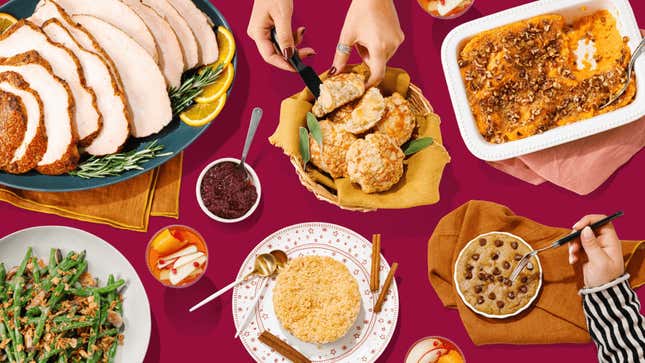 Kroger/Home Chef Thanksgiving table spread