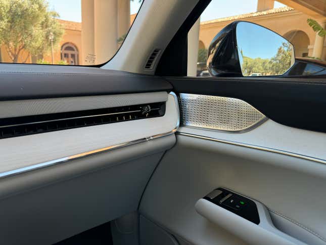 Interior trim details of a Volvo EX90