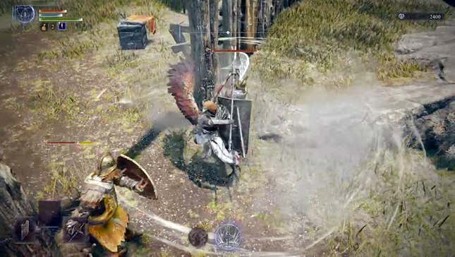 Guardian spins around to attack enemies.