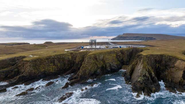 The SaxaVord Spaceport site on Unst.